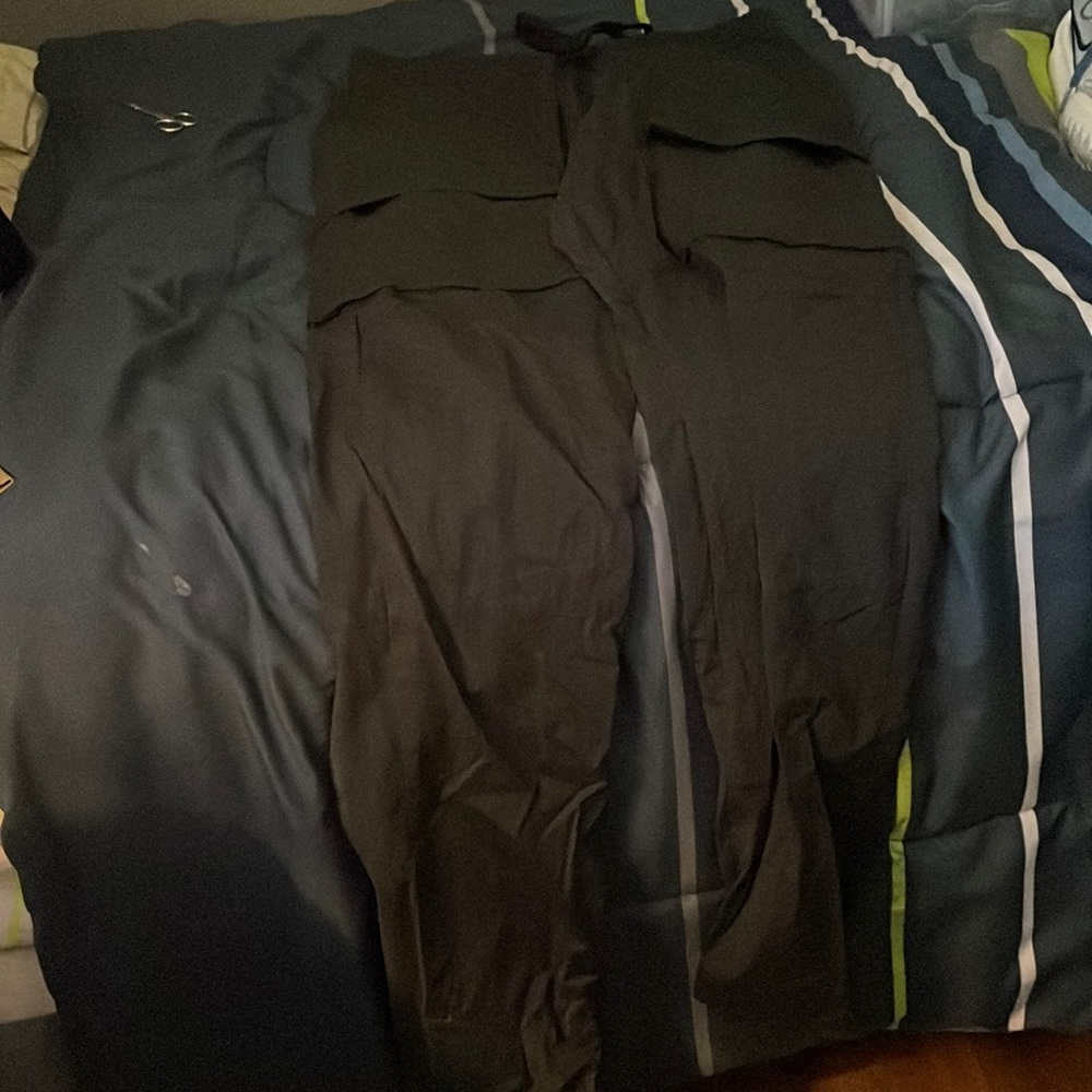 Black cargo pants